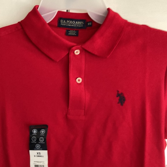 US POLO ASSN. RED POLO SHIRT - Picture 17 of 17